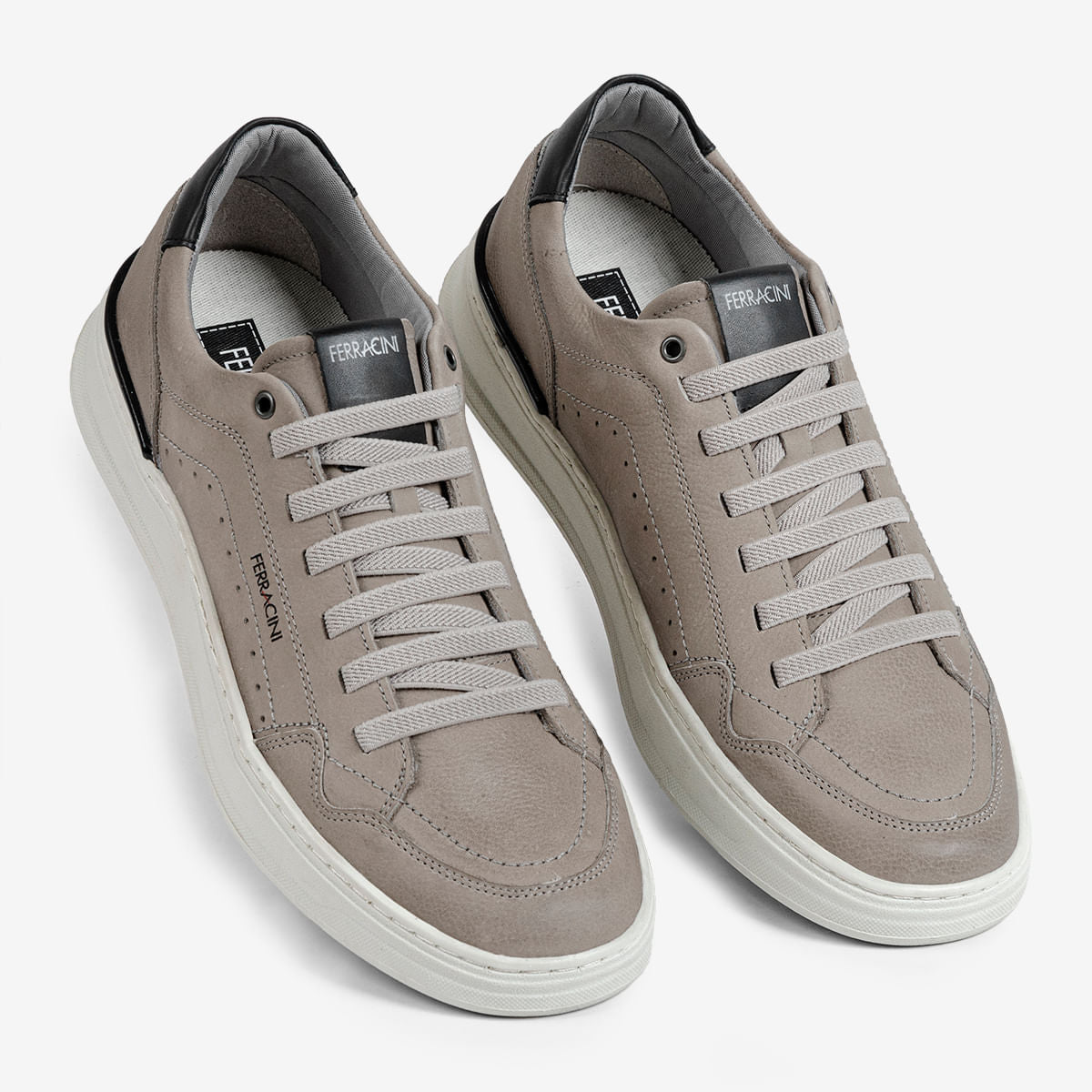 Sapatênis Masculino de couro Chumbo Gold | Ferracini - Image 3