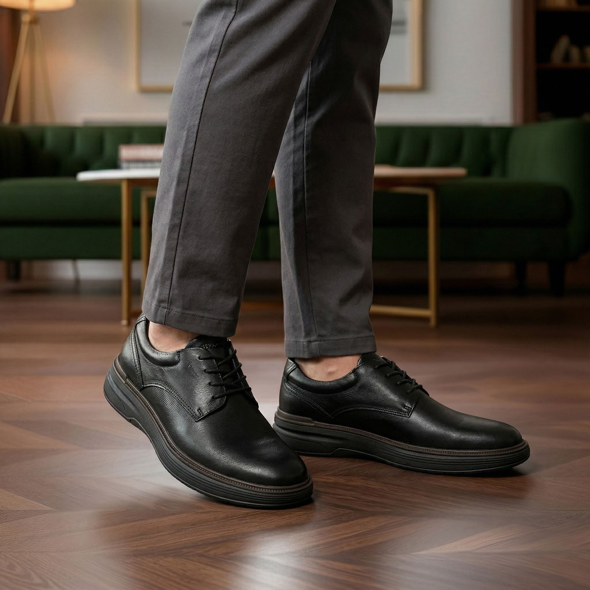Sapato Masculino de Couro Preto Modena | Ferracini - Image 2