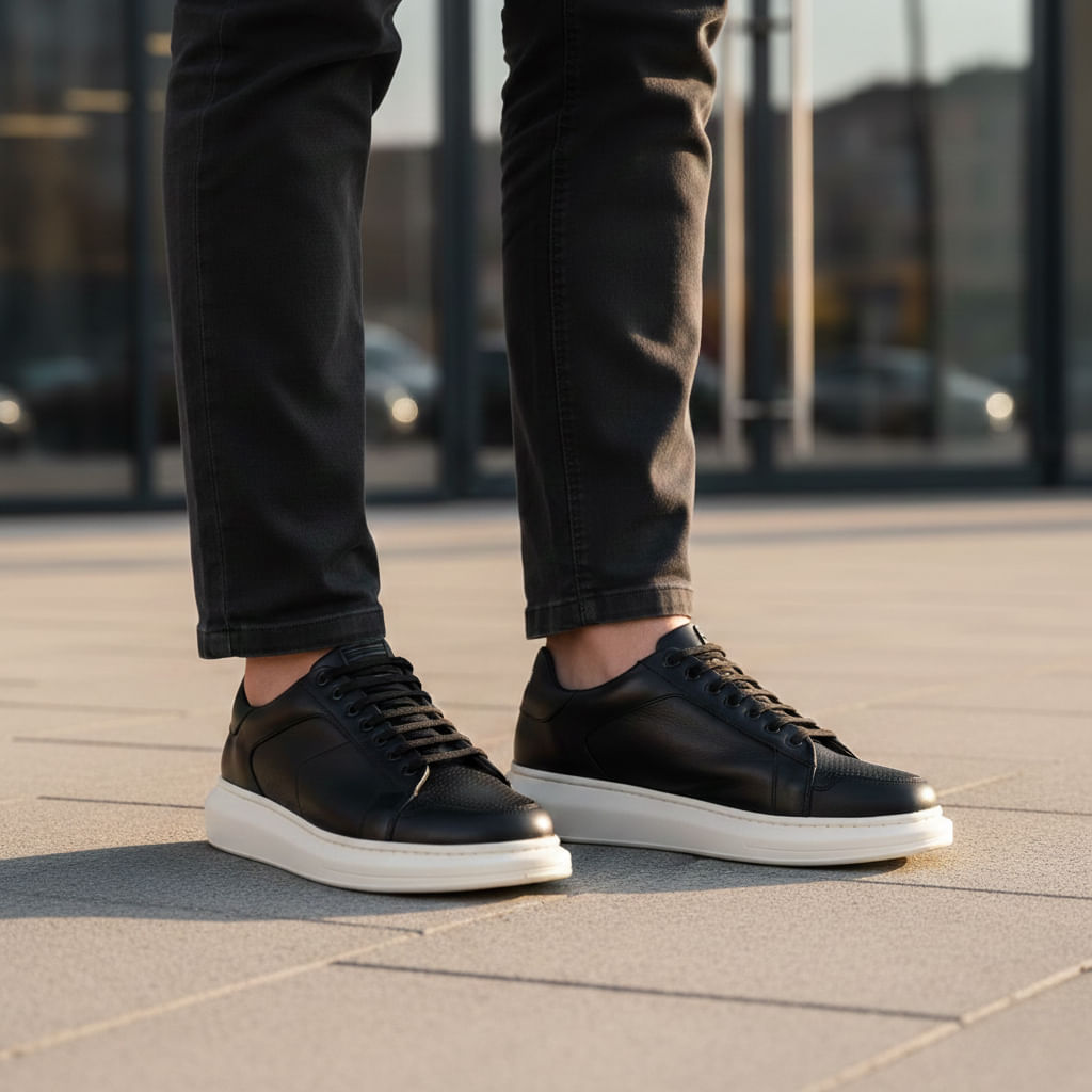 Sneaker Ferracini Masculino Impulse Preto - Image 2