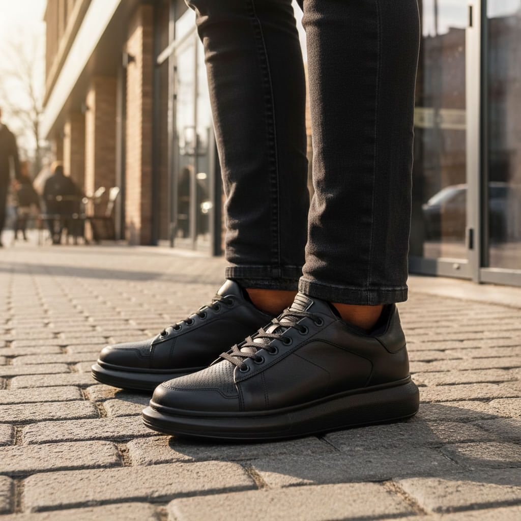 Sneaker Ferracini Masculino Impulse Preto - Image 2