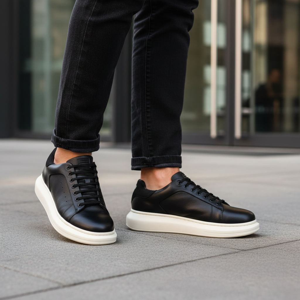 Sneaker Ferracini Masculino Impulse Preto - Image 2