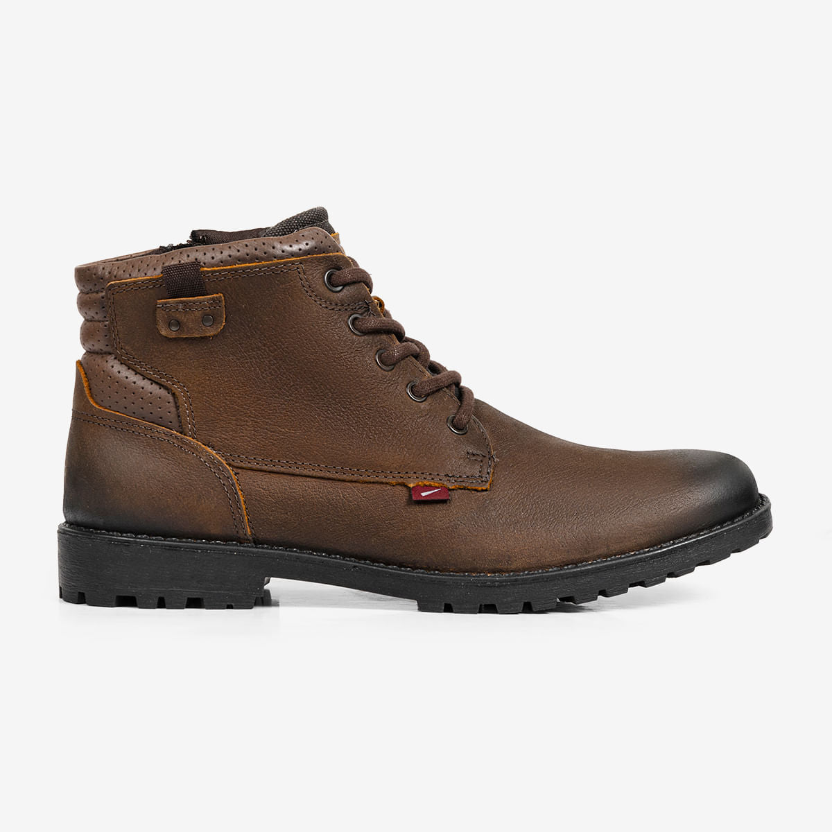 Bota Masculina de Couro Conhaque Cross | Ferracini