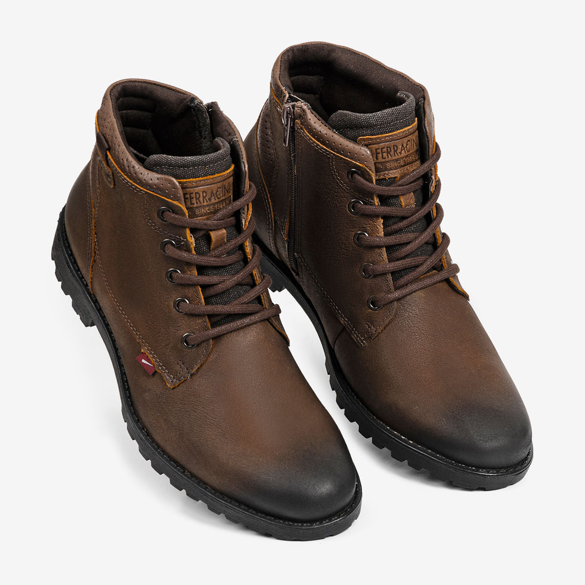 Bota Masculina de Couro Conhaque Cross | Ferracini - Image 2