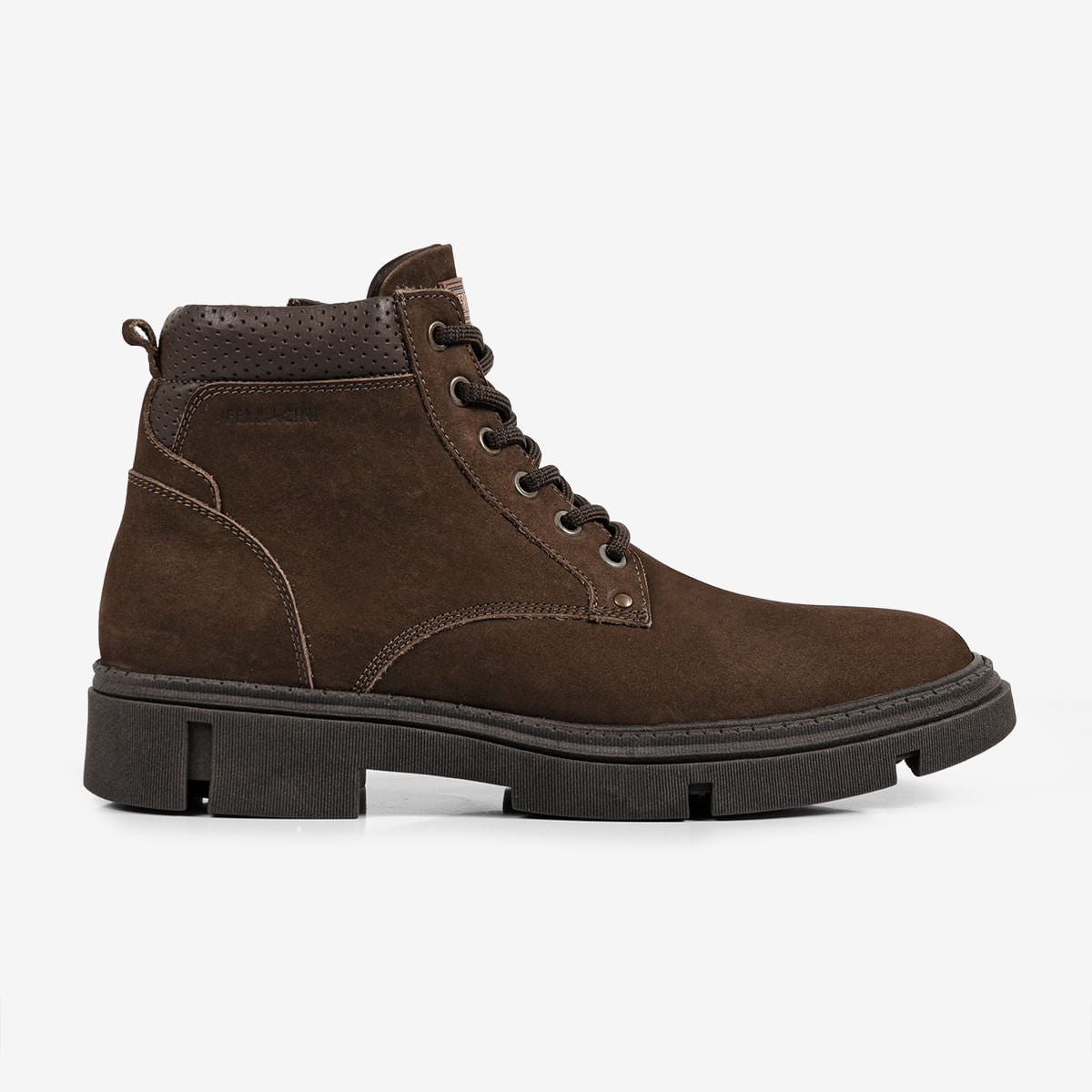 Bota Masculina de Couro Café Aston | Ferracini