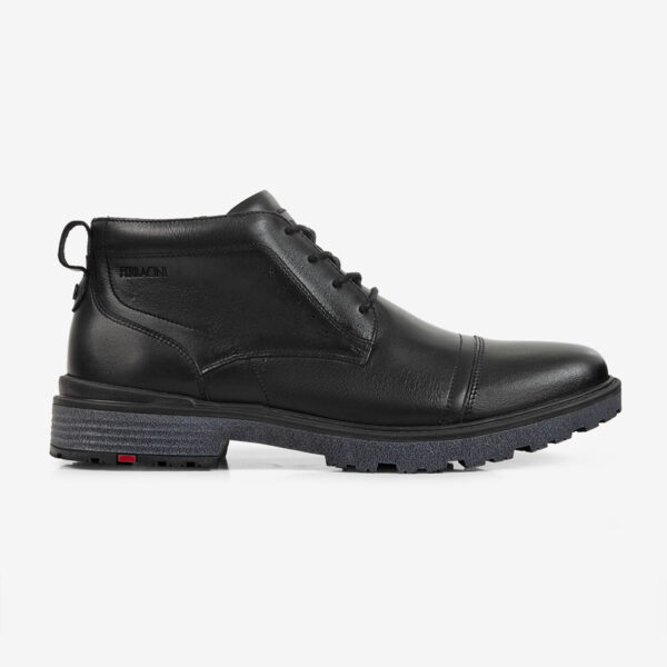 Bota Masculina de Couro Preta Atenas