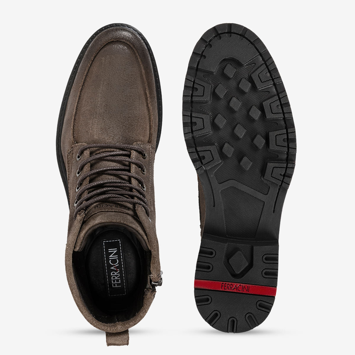 Bota Masculina de Couro Chocolate Atenas | Ferracini - Image 3