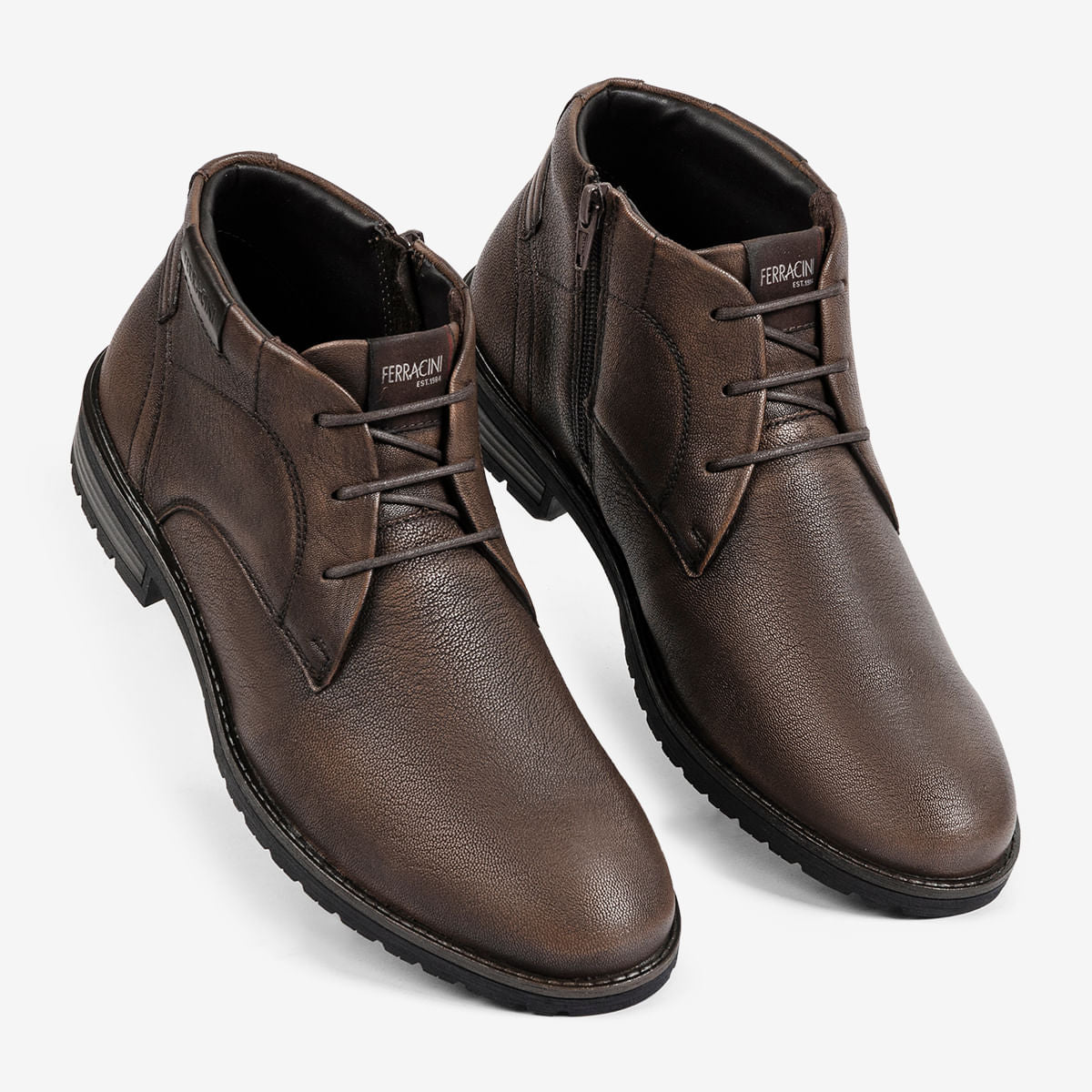 Bota Masculina de Couro Marrom Tabaco Bagdá - Image 2