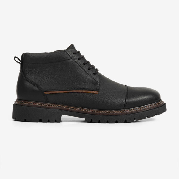 Bota Masculina de Couro Preta Forest