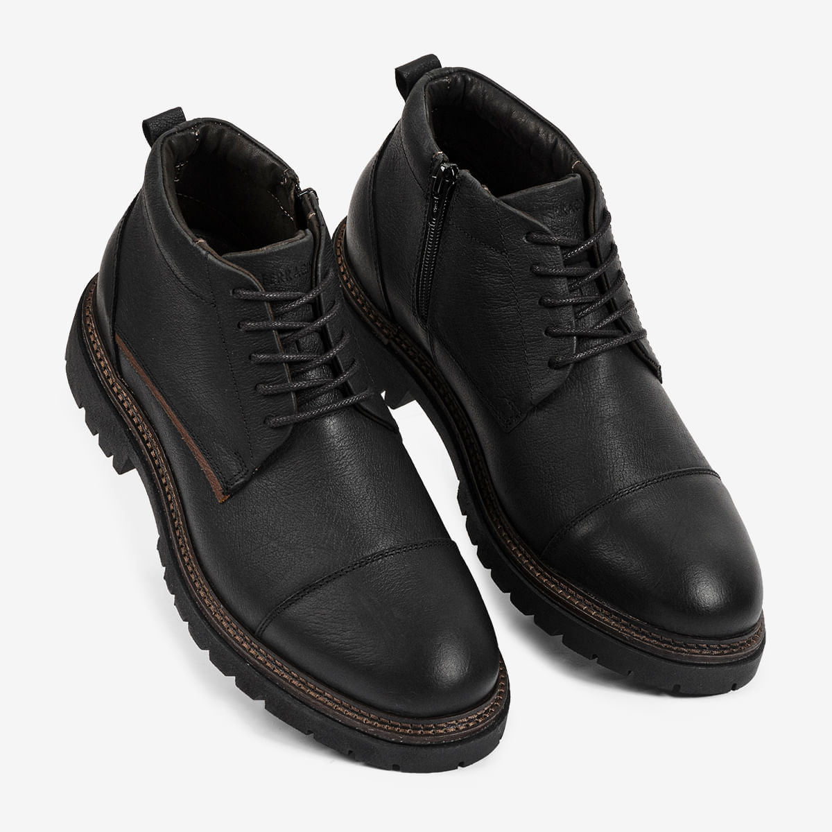 Bota Masculina de Couro Preta Forest - Image 4