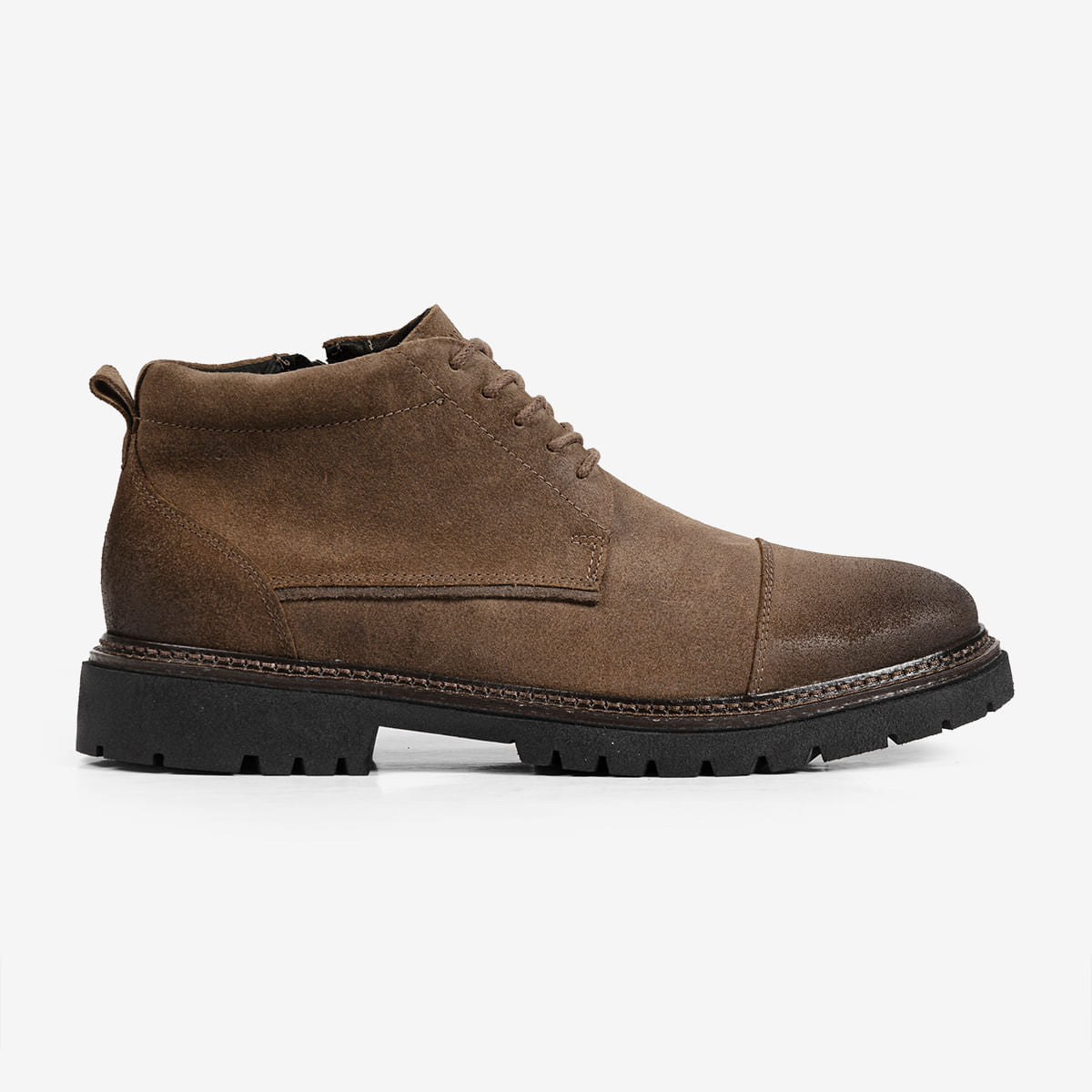 Bota Masculina de Couro Marrom Ferrugem Forest