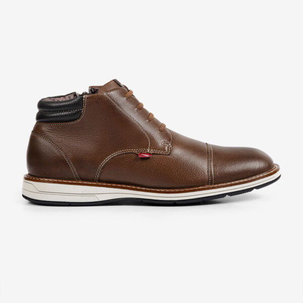 Bota Masculina de Couro Tabaco Kingston | Ferracini