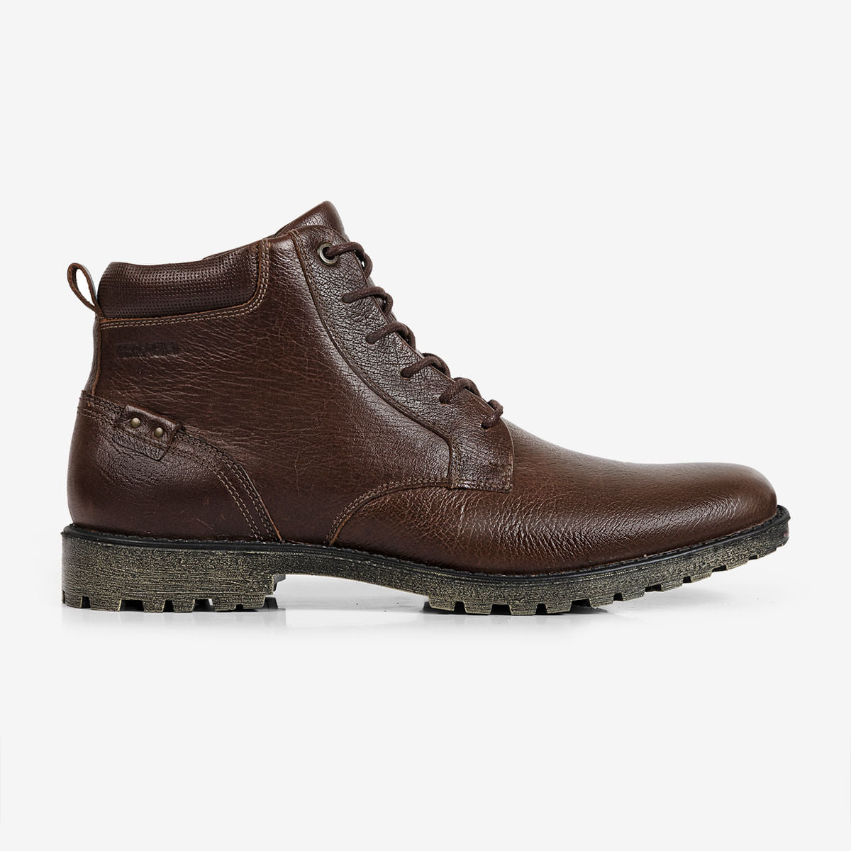 Bota Masculina de Couro Café Cross