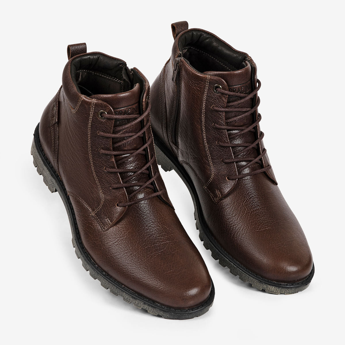 Bota Masculina de Couro Café Cross - Image 2
