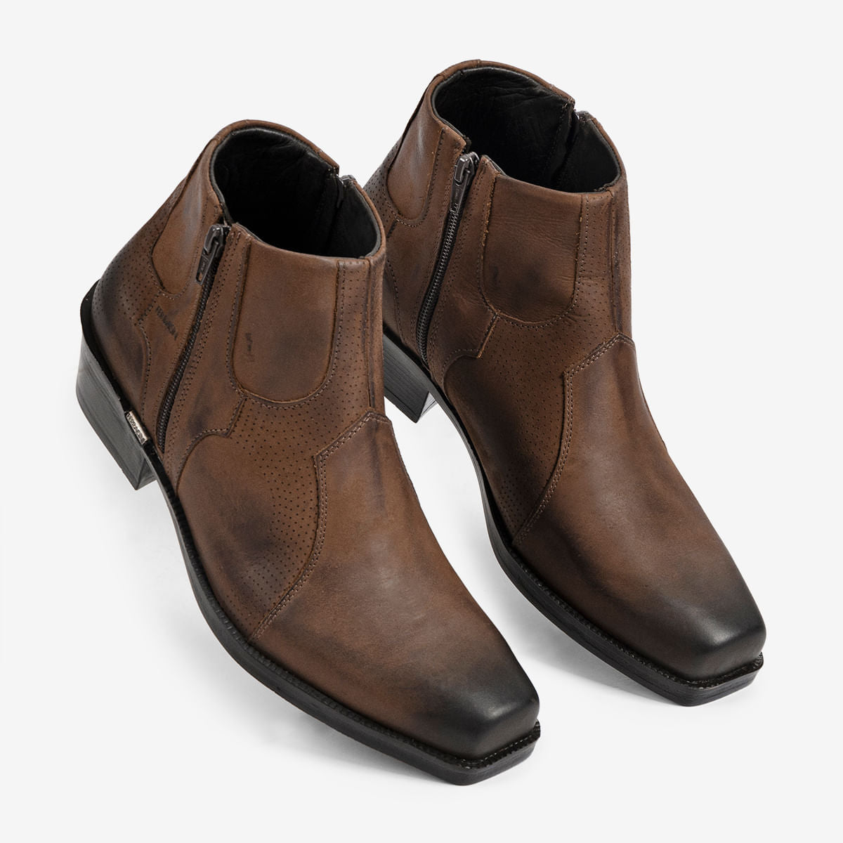 Bota Masculina de Couro Café New Country - Image 2