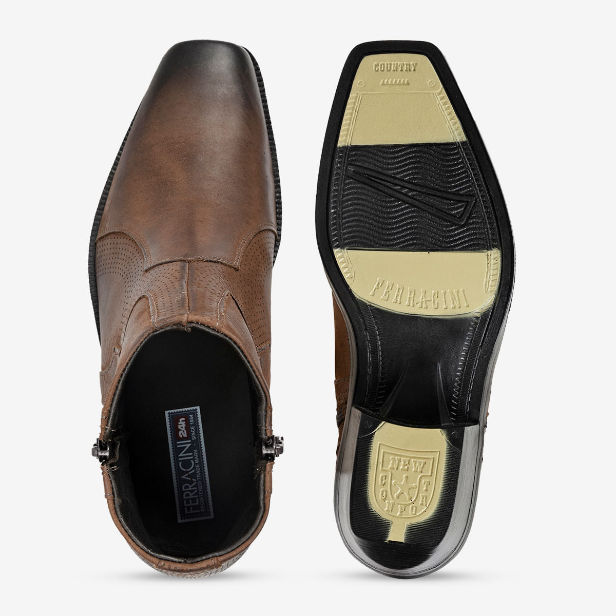 Bota Masculina de Couro Café New Country - Image 3