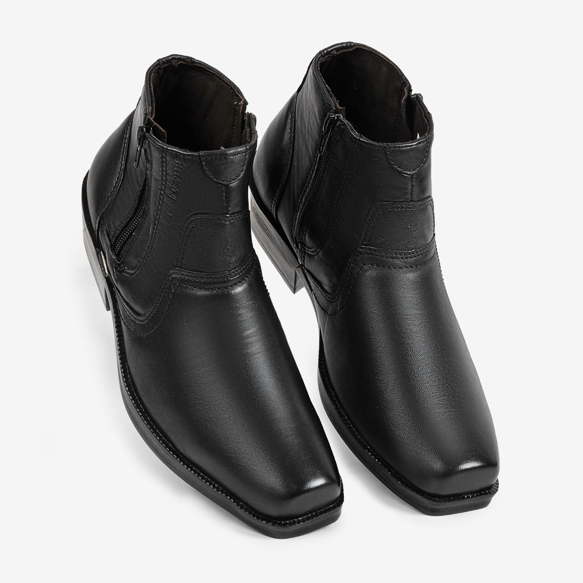Bota Masculina de Couro Preta New Country - Image 2
