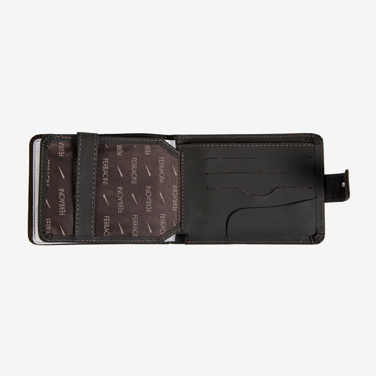 Carteira de Couro Masculina Marrom Chocolate | Ferracini - Image 4