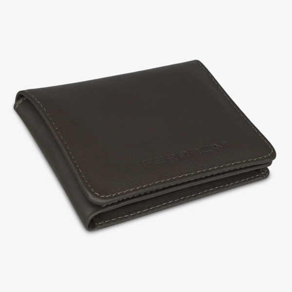 Carteira Café Masculina de Couro | Ferracini
