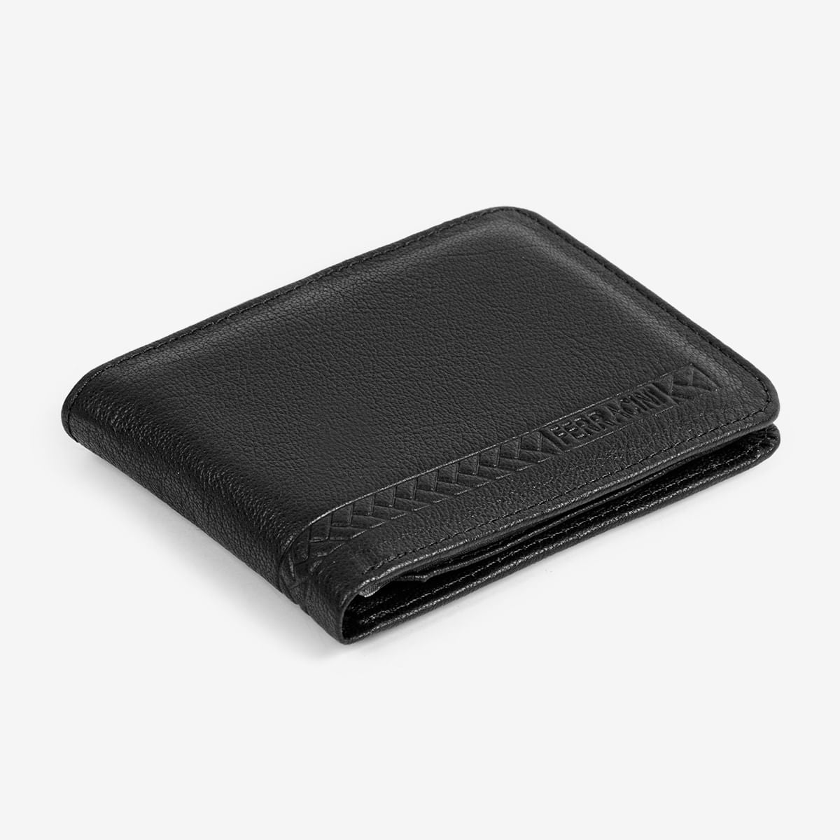 Carteira em Couro Masculina CFB001A Preta | Ferracini