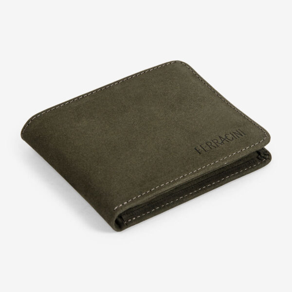 Carteira Masculina Verde Militar em Nobuck