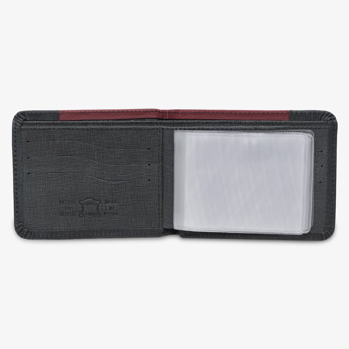 Carteira em Couro Masculina Jeans Preta |Ferracini - Image 2