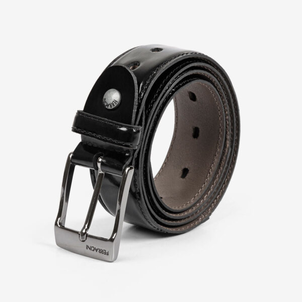 Cinto Ferracini Masculino Verniz Preto