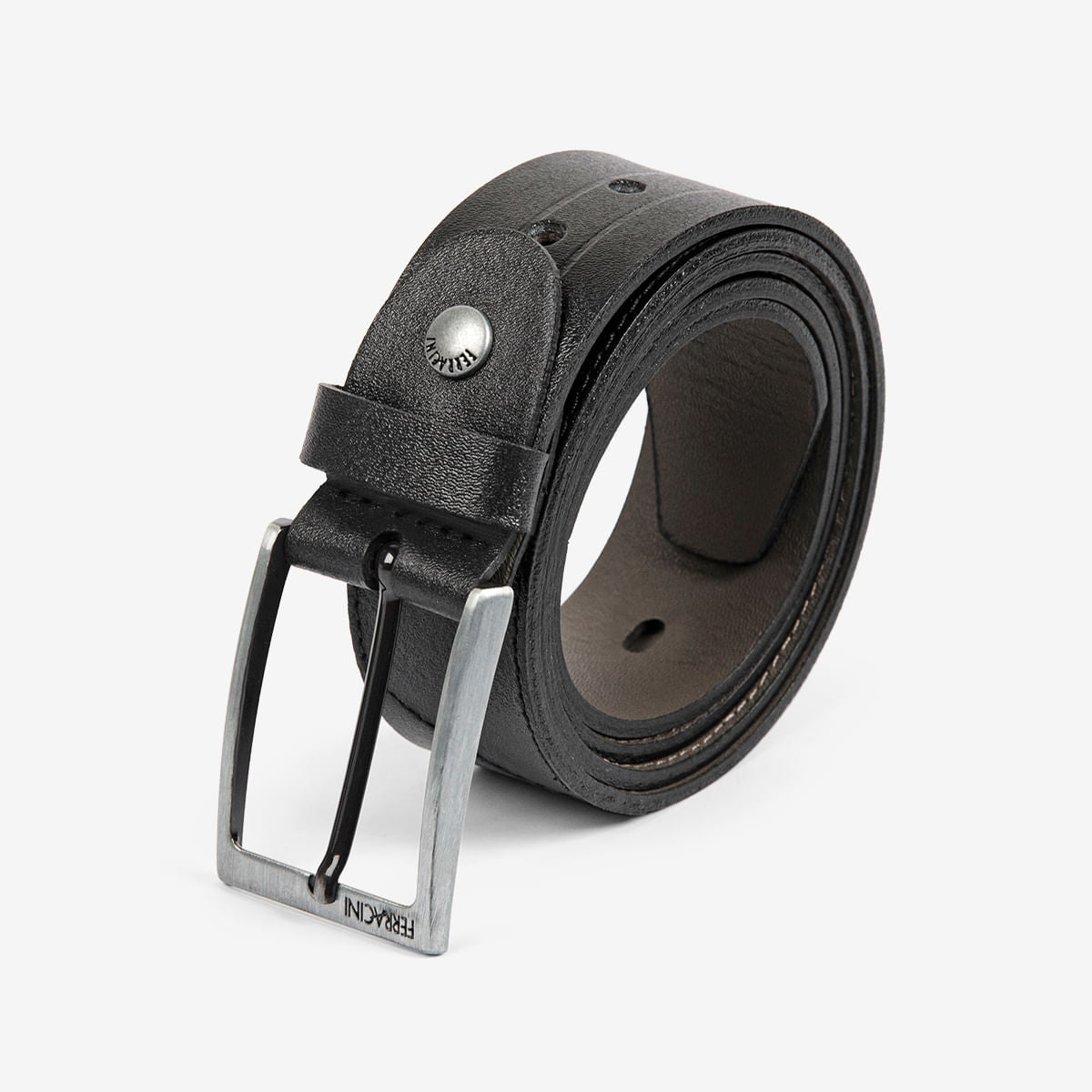 Cinto Masculino de Couro Preto