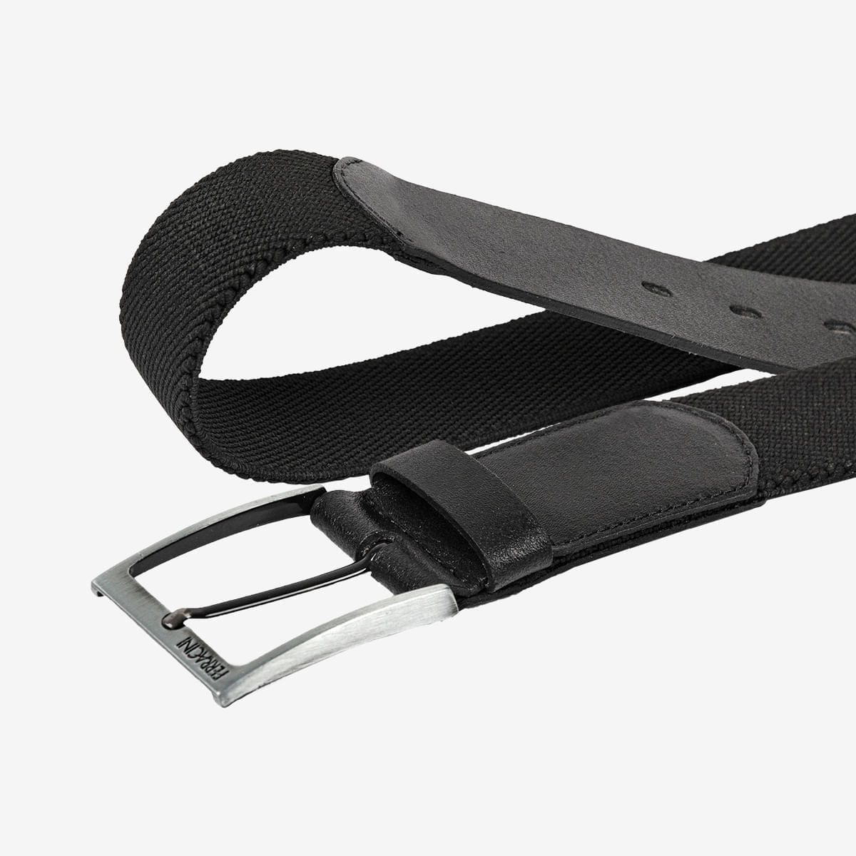 Cinto Masculino Couro com Elástico Preto - Image 3