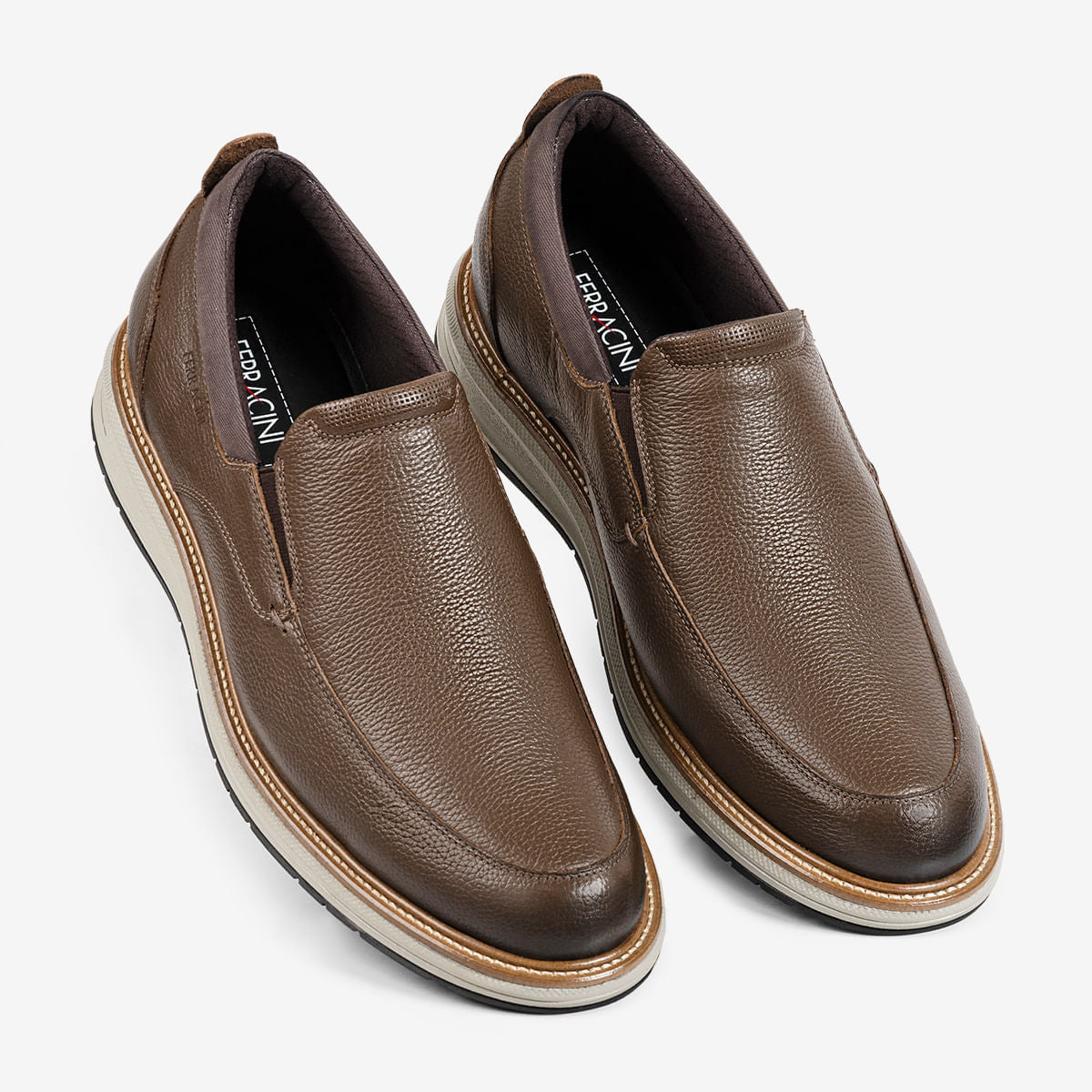 Loafer Social Masculino Tabaco Austin | Ferracini - Image 2