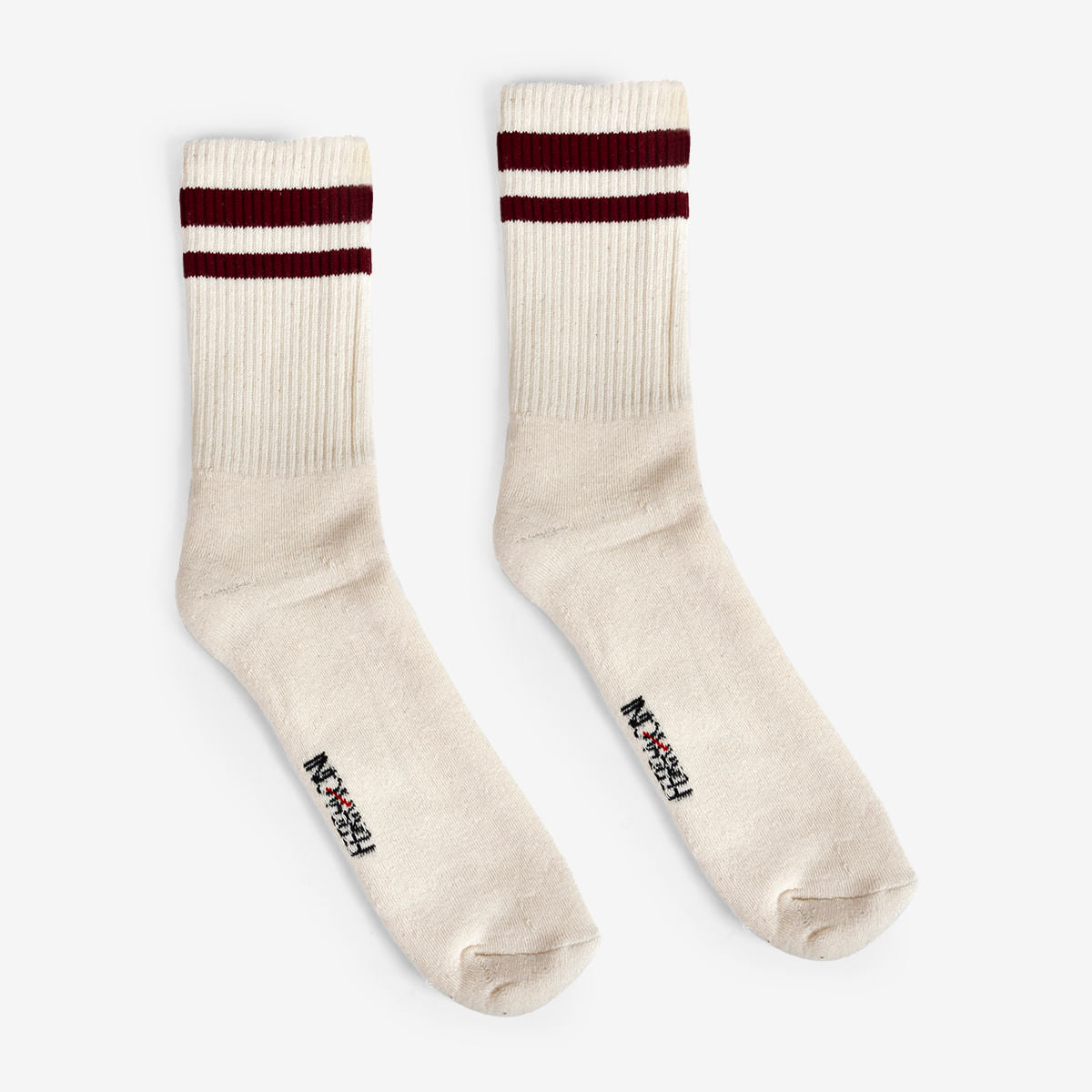 Meia Masculina Creme e Bordô - Image 3