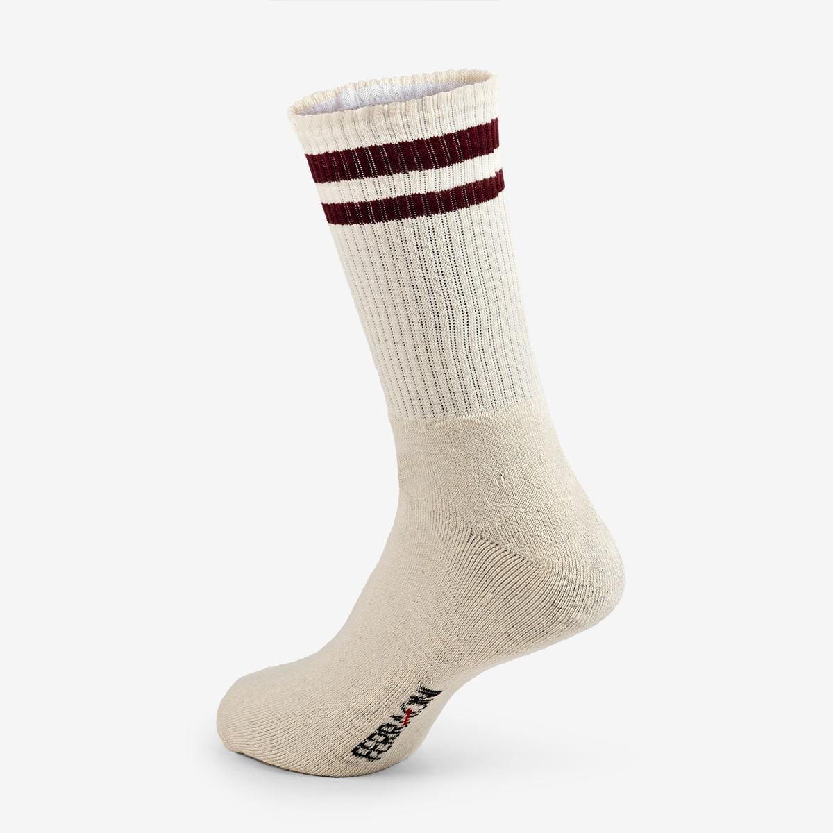 Meia Masculina Creme e Bordô - Image 2