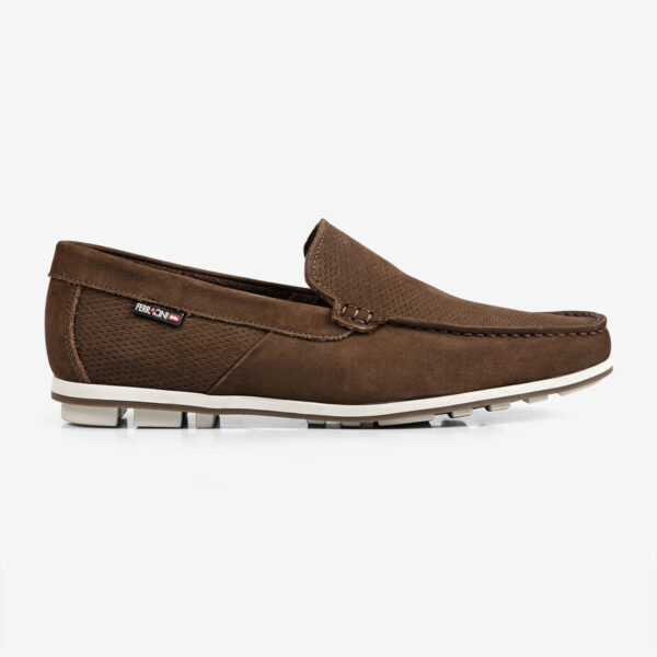 Mocassim Masculino de Couro Café Astral | Ferracini