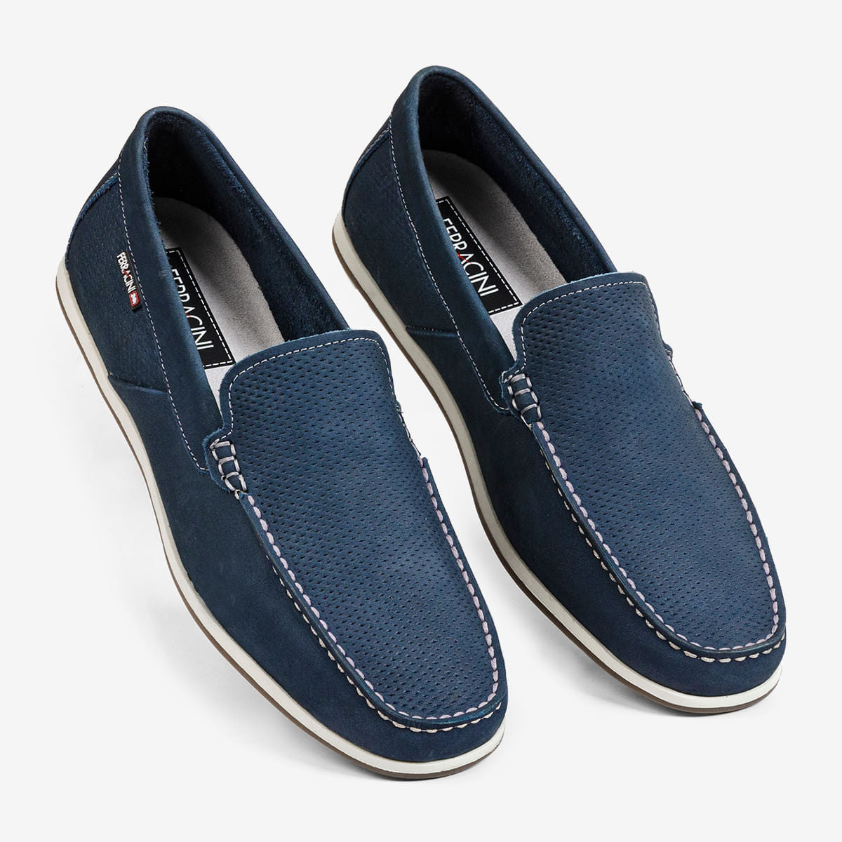 Mocassim Masculino de Couro Marinho Astral | Ferracini - Image 2