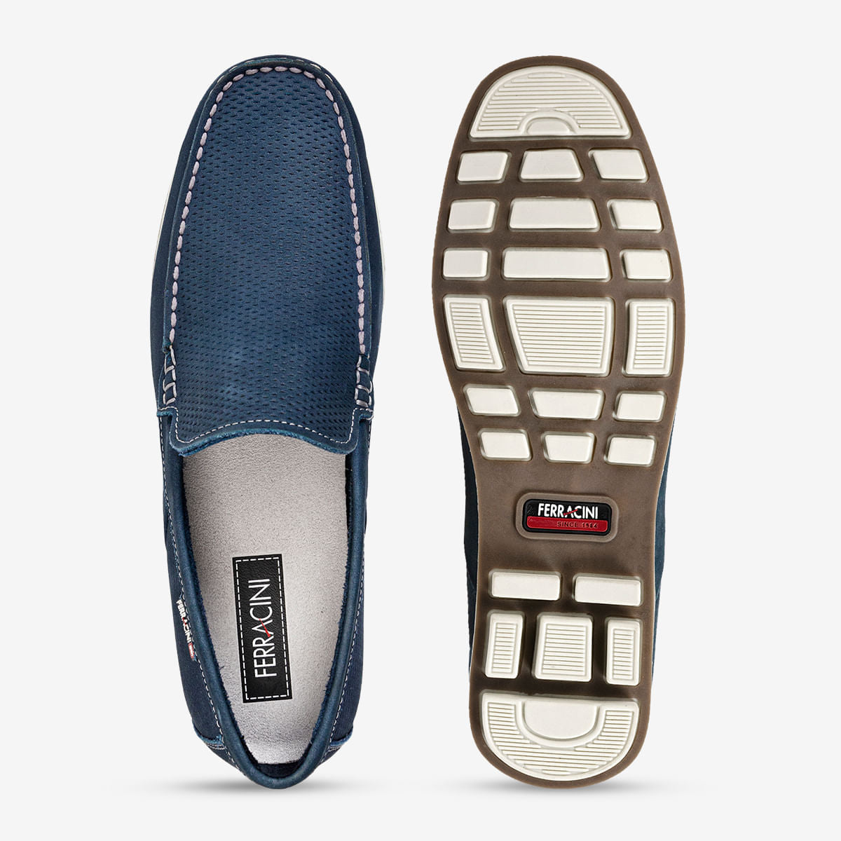 Mocassim Masculino de Couro Marinho Astral | Ferracini - Image 3