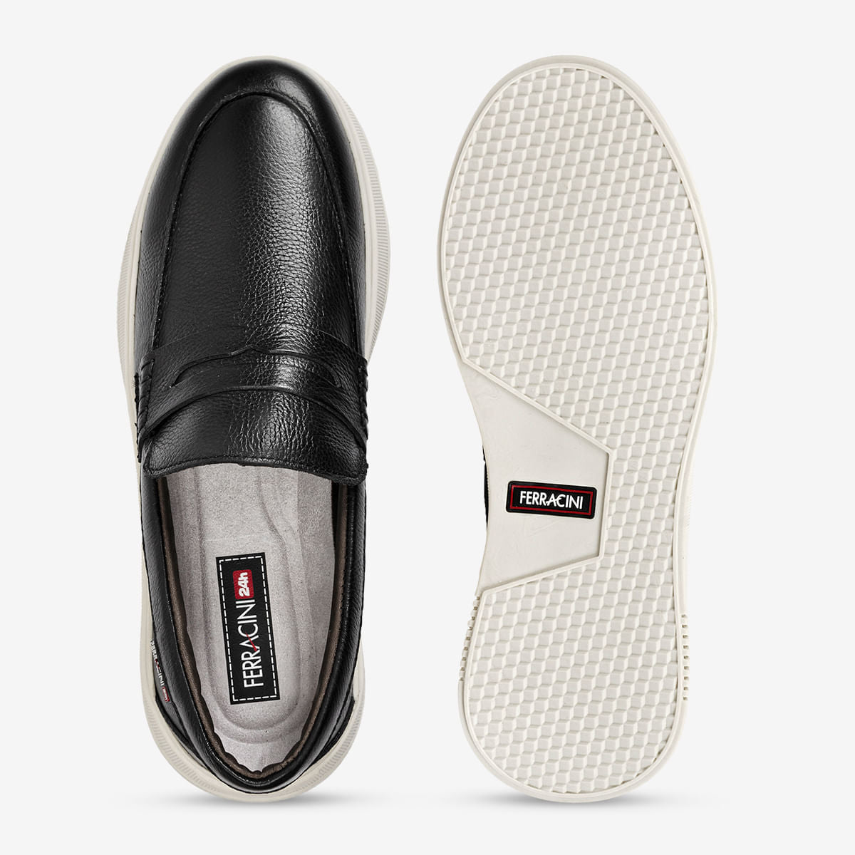 Mocassim Masculino de Couro Preto Logan - Image 3