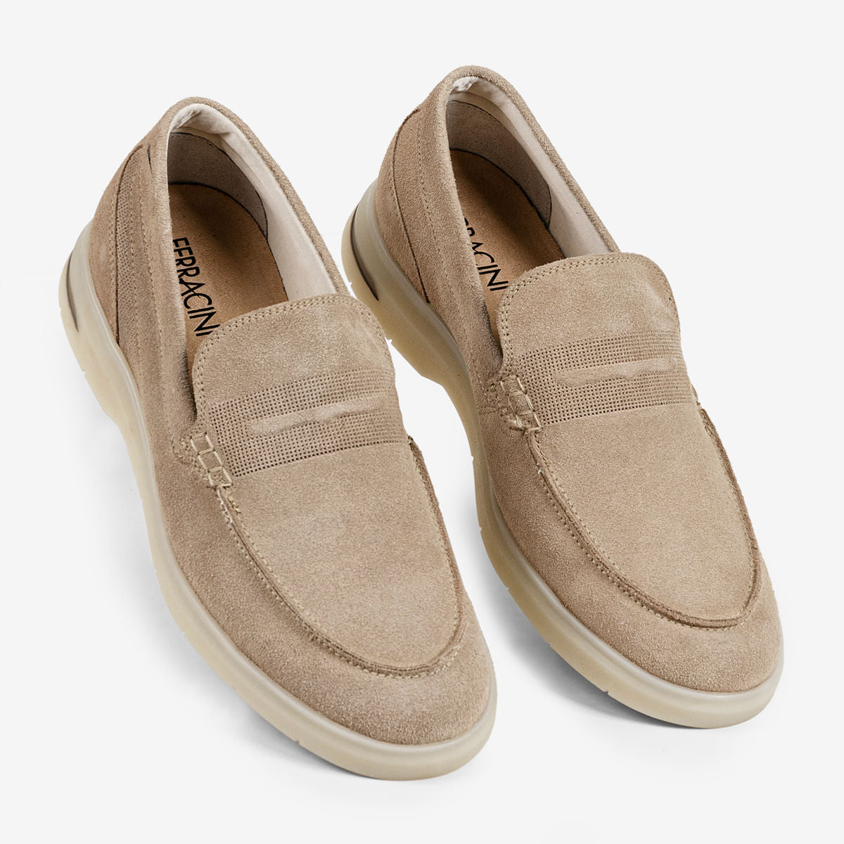 Mocassim Masculino de Camurça Nude Malta Plus - Image 3