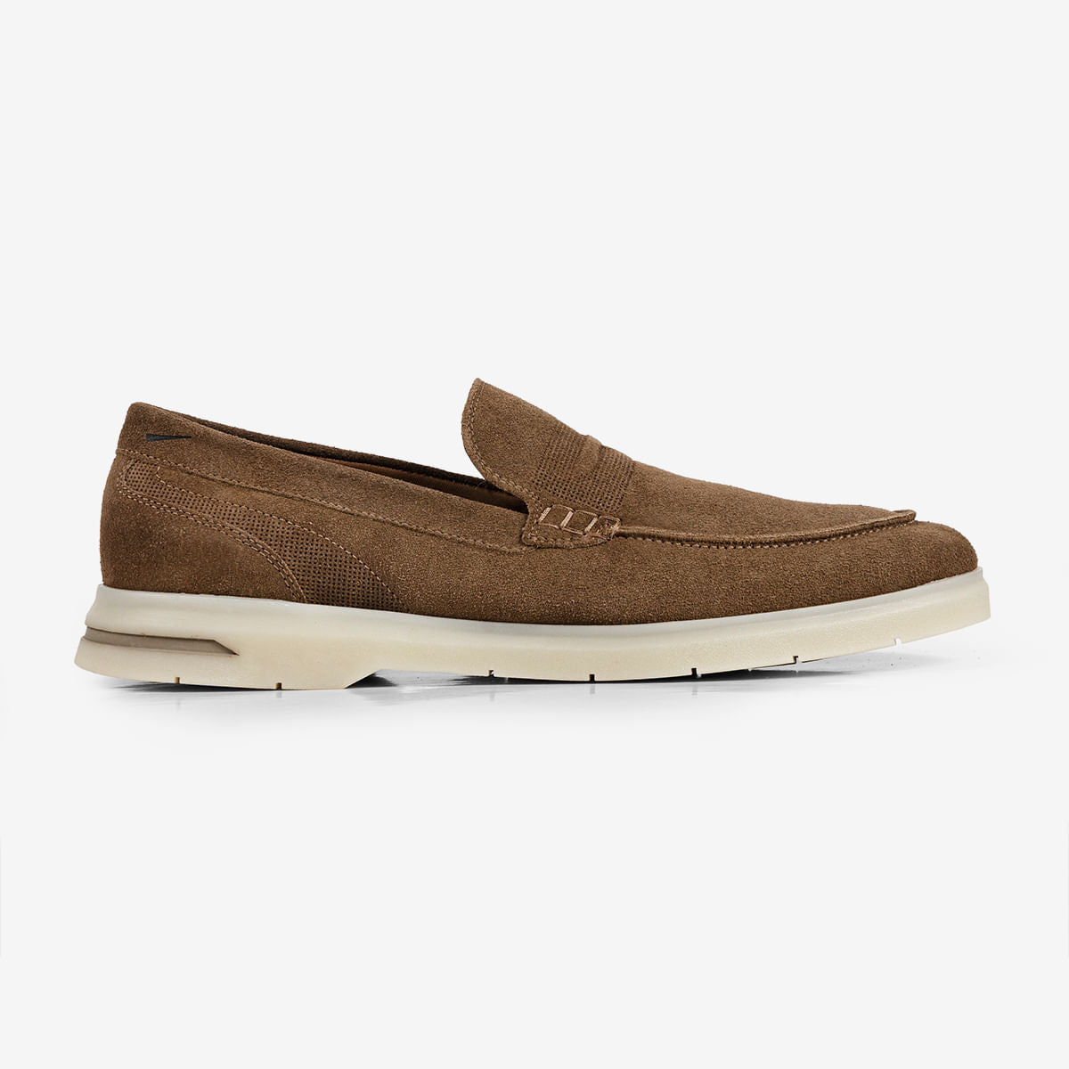 Mocassim Masculino de Camurça Trufa Malta Plus