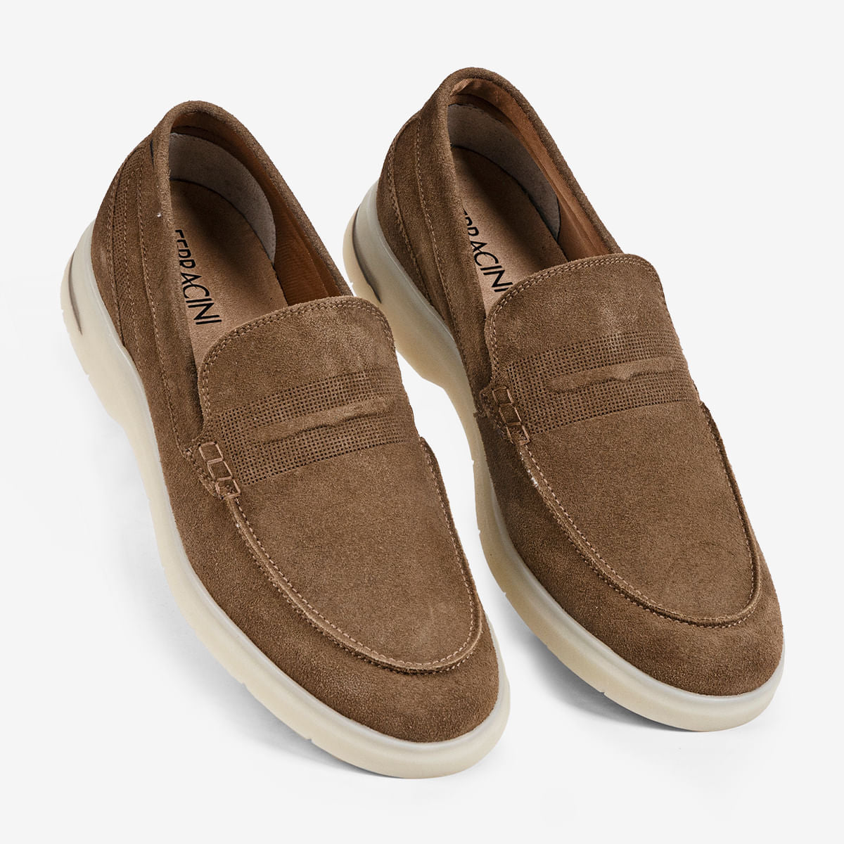 Mocassim Masculino de Camurça Trufa Malta Plus - Image 3