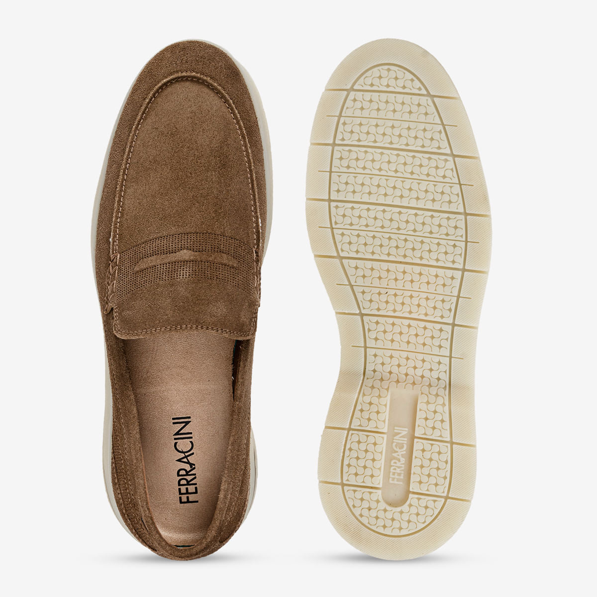 Mocassim Masculino de Camurça Trufa Malta Plus - Image 2