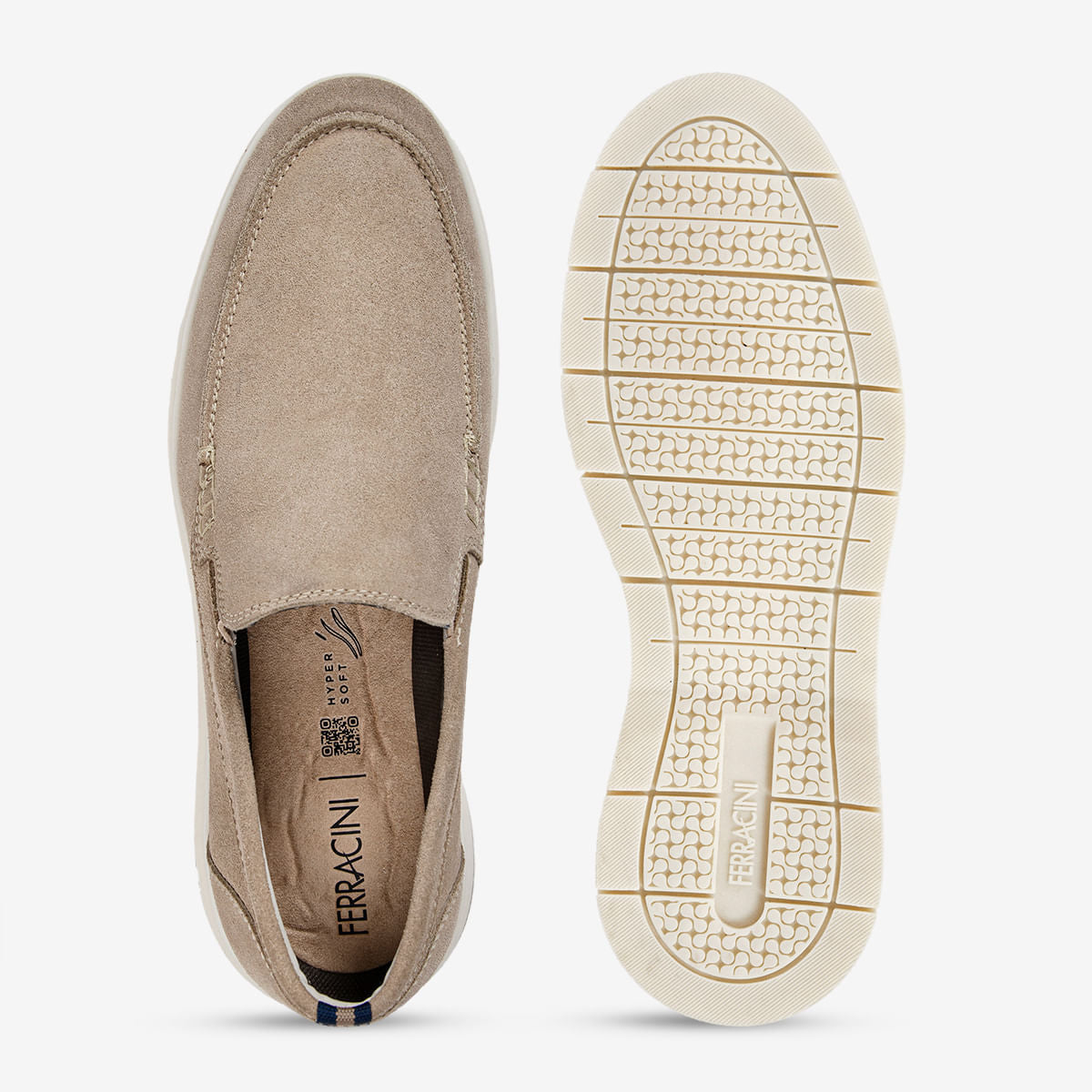 Mocassim Masculino em Camurça Nude Malta Plus - Image 2