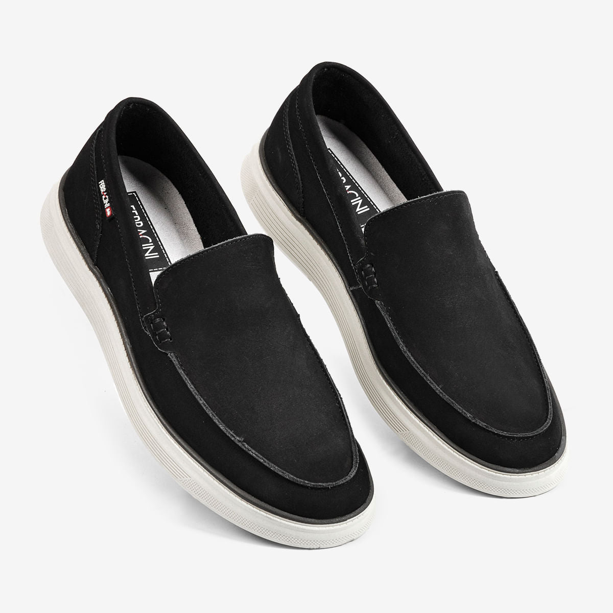 Mocassim Masculino de Couro Preto Prisma - Image 2