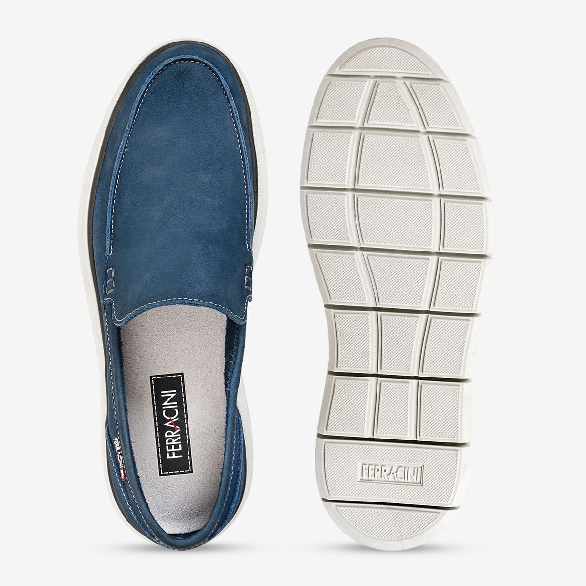 Mocassim Masculino de Couro Marinho Prisma - Image 3