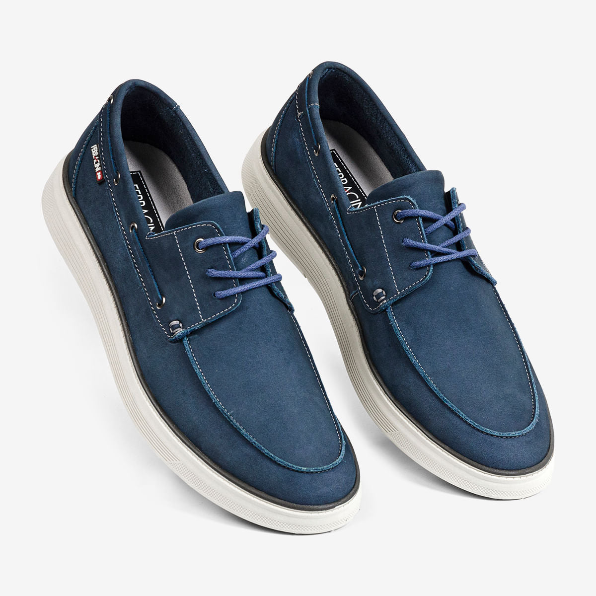 Mocassim Masculino de Couro Marinho Prisma - Image 2