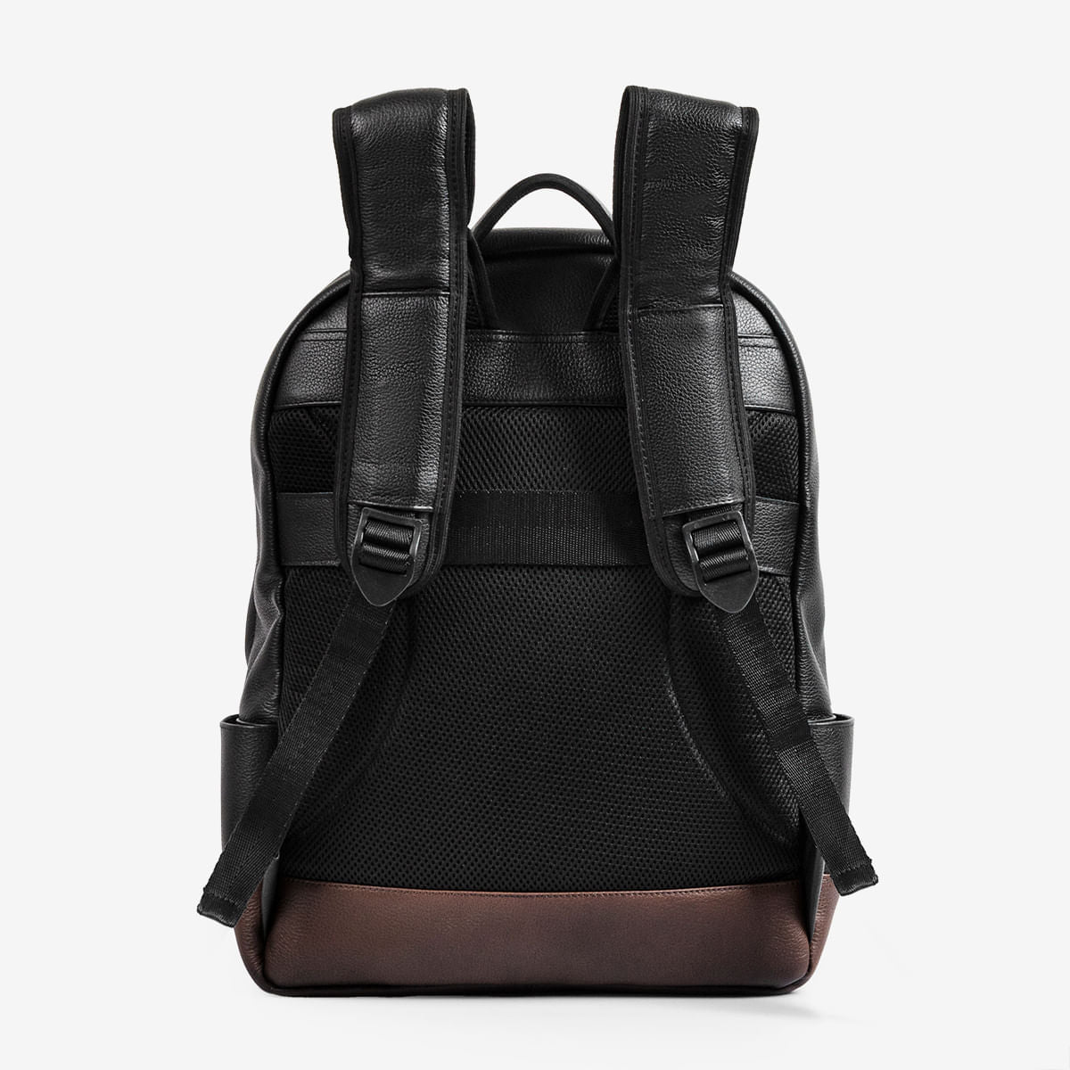 Mochila Masculina de Couro Preta e Conhaque | Ferracini - Image 3