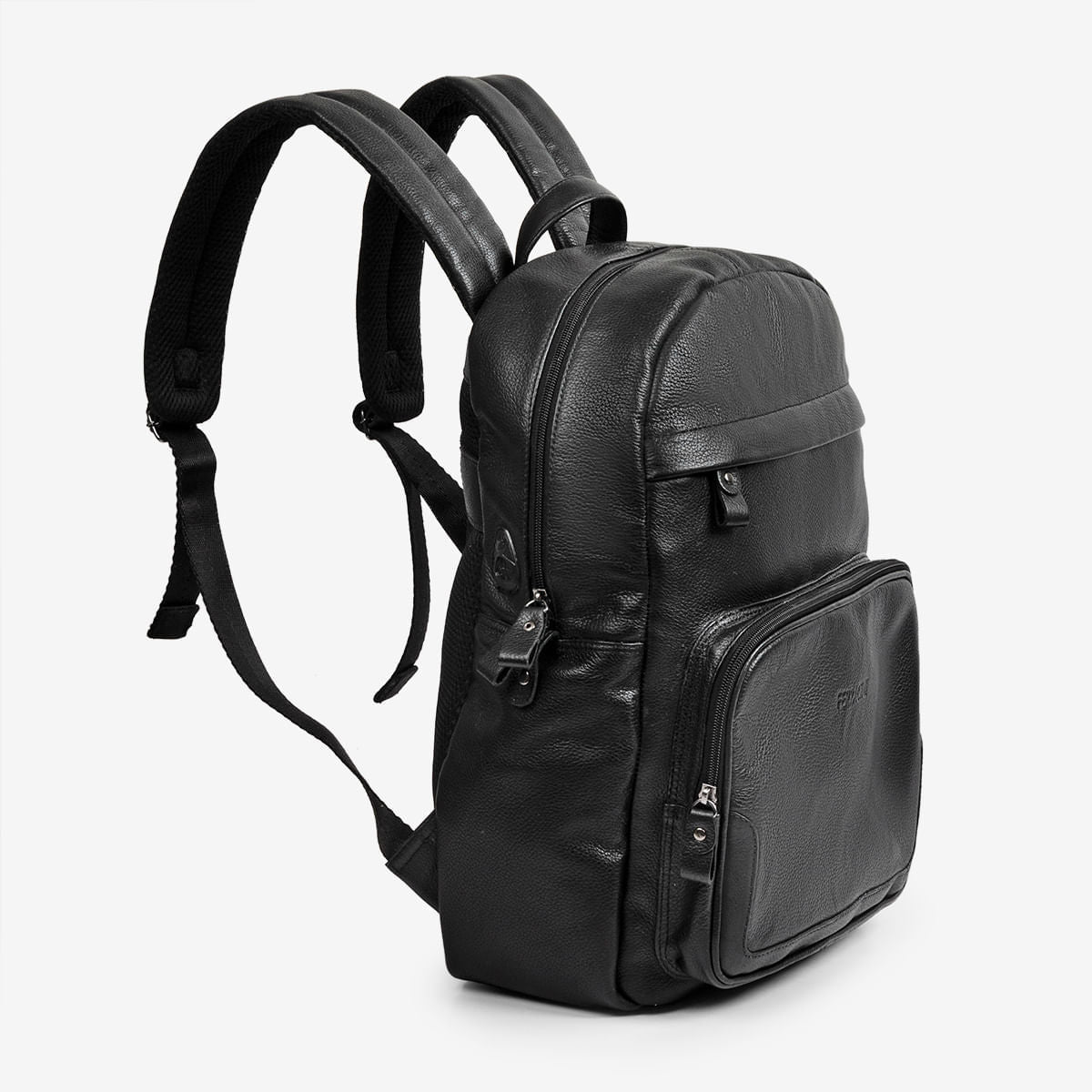 Mochila Masculina Preta de Couro Carbenet | Ferracini - Image 5