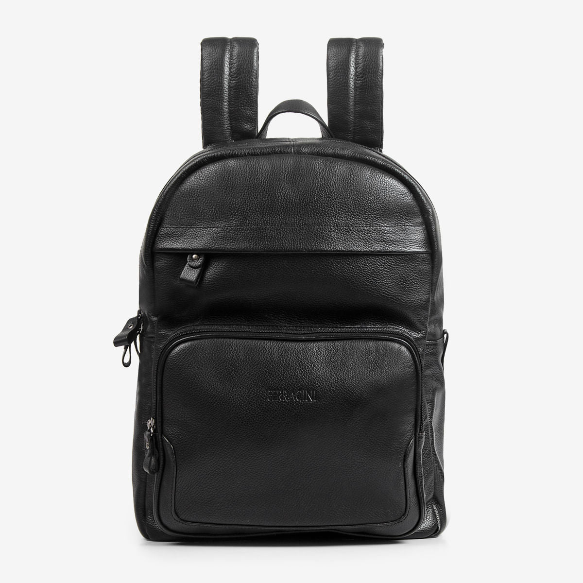 Mochila Masculina Preta de Couro Carbenet | Ferracini