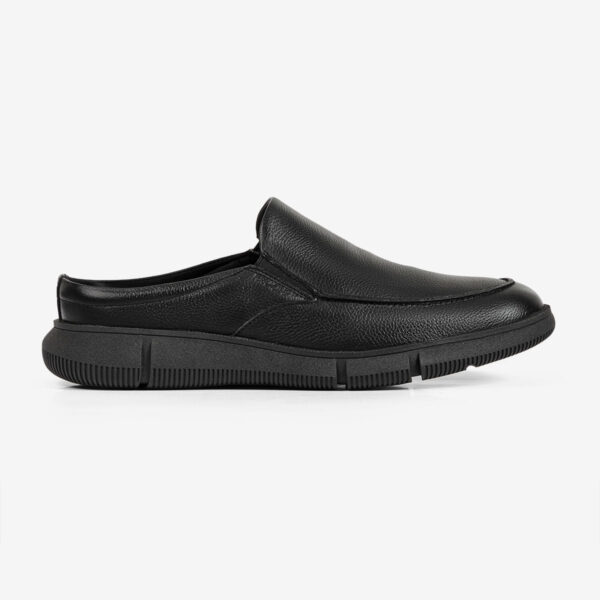Mule Masculino de Couro Preto Linha Gante