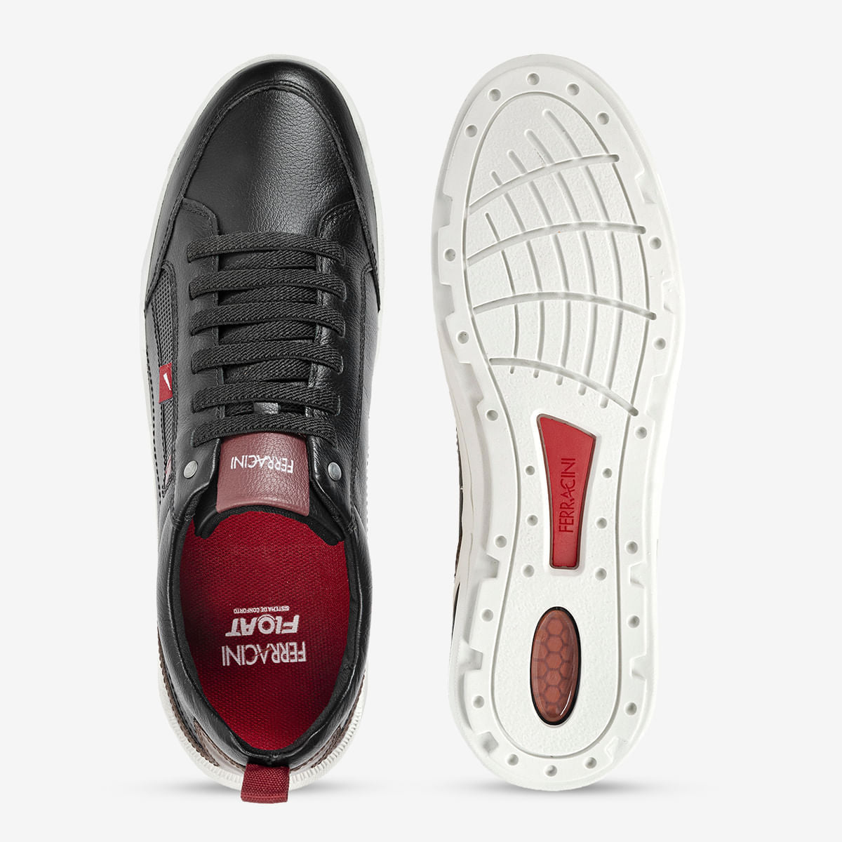 Sapatênis Masculino de Couro Preto Pulse | Ferracini - Image 3