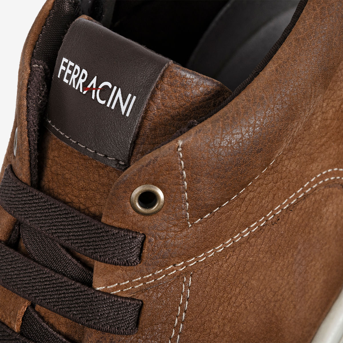Sapatênis Masculino de Couro Caramelo Vox | Ferracini - Image 4