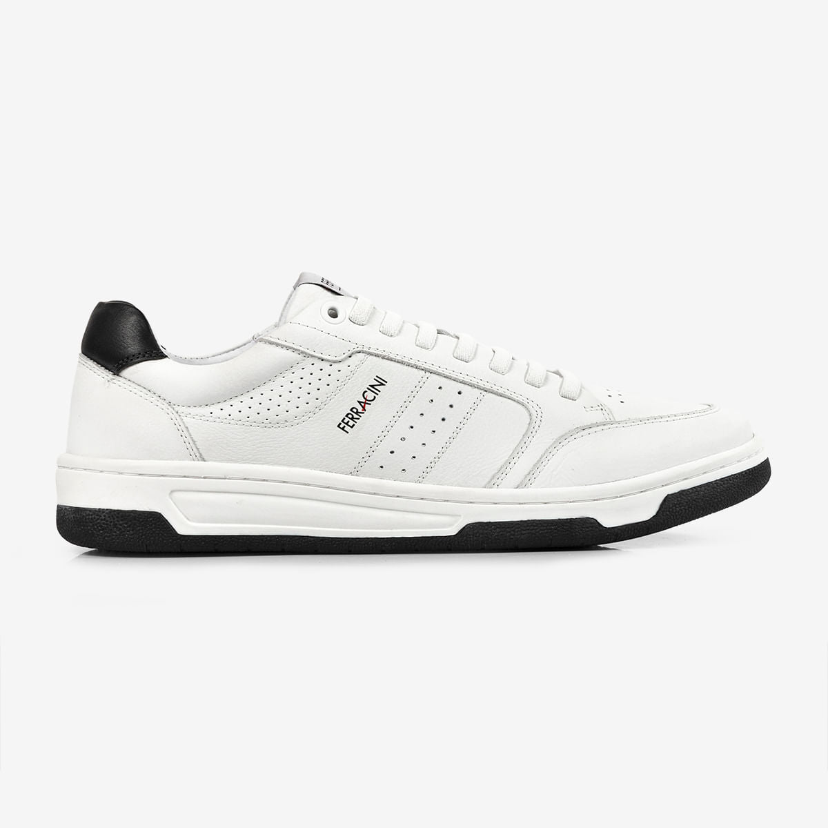 Sapatênis Masculino de Couro Branco Vox